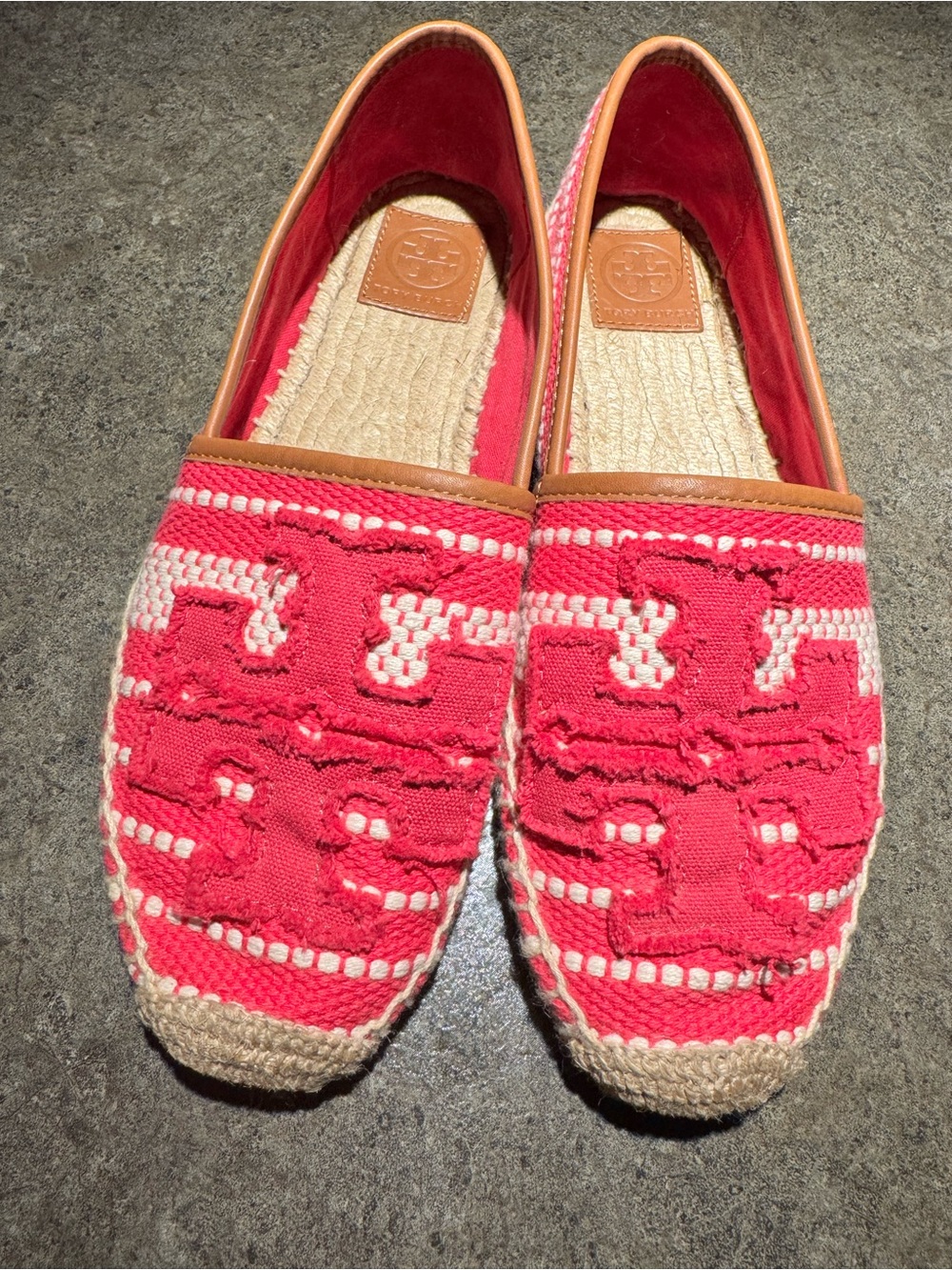 Tory Burch Vibrant Fuschia Espadrilles 10 NEW Summer Resort Cruise - Picture 5 of 7